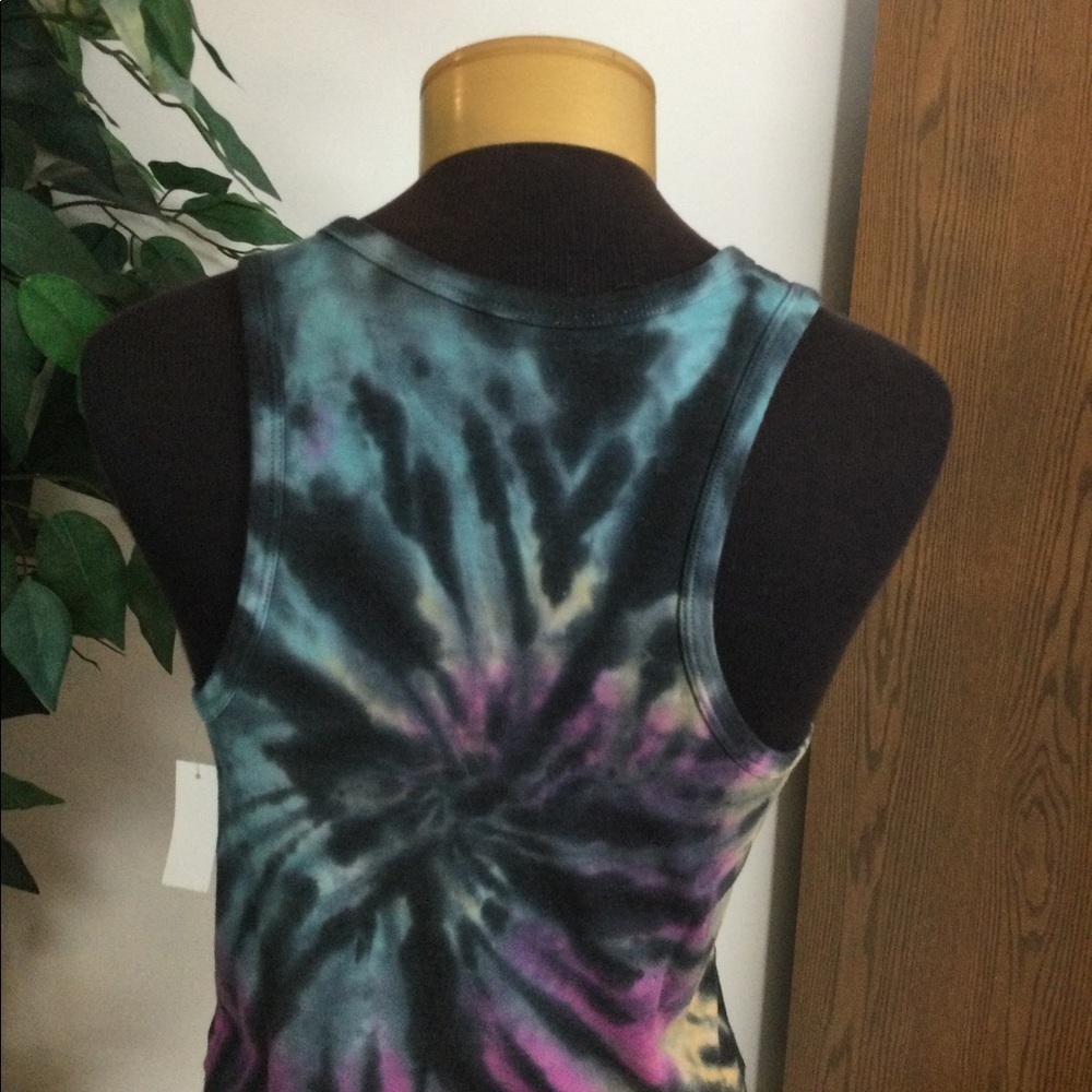 SO XL racerback crop tank top multi  tye die - Picture 7 of 12